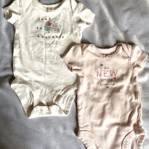 Baby girl bodysuit preowned